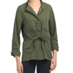 Sanctuary Tie Safari Jacket Military Green Large